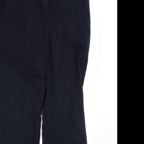 M&S Womens Blue   Trousers  Size 8 L30 in