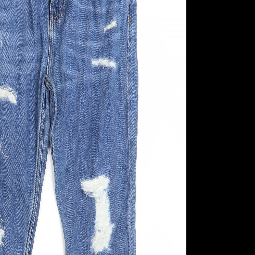 M&S Girls Blue  Denim Straight Jeans Size 13-14 Years