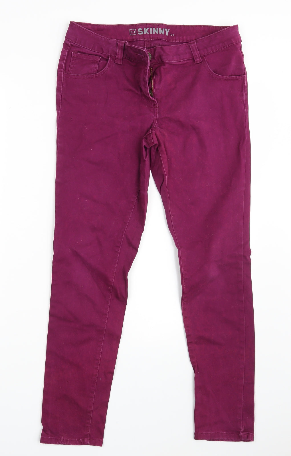 TU Womens Pink  Denim Skinny Jeans Size 12 L27 in