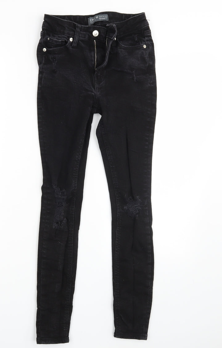 Denim Co. Womens Black Denim Skinny Jeans Size 6 L26 in