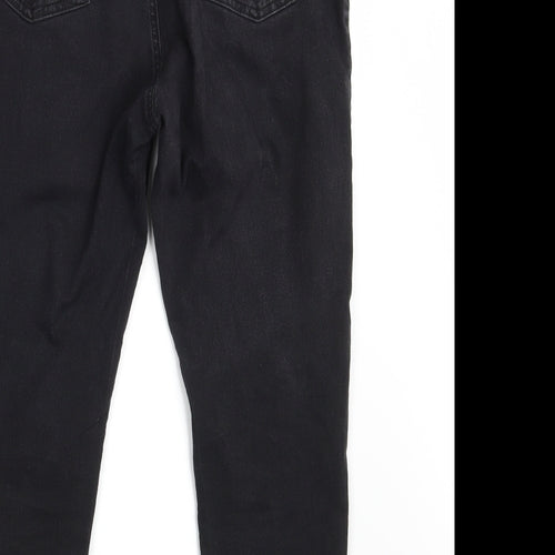 M&S Womens Black  Denim Jegging Jeans Size 16 L26 in