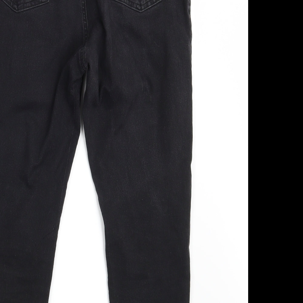 M&S Womens Black  Denim Jegging Jeans Size 16 L26 in