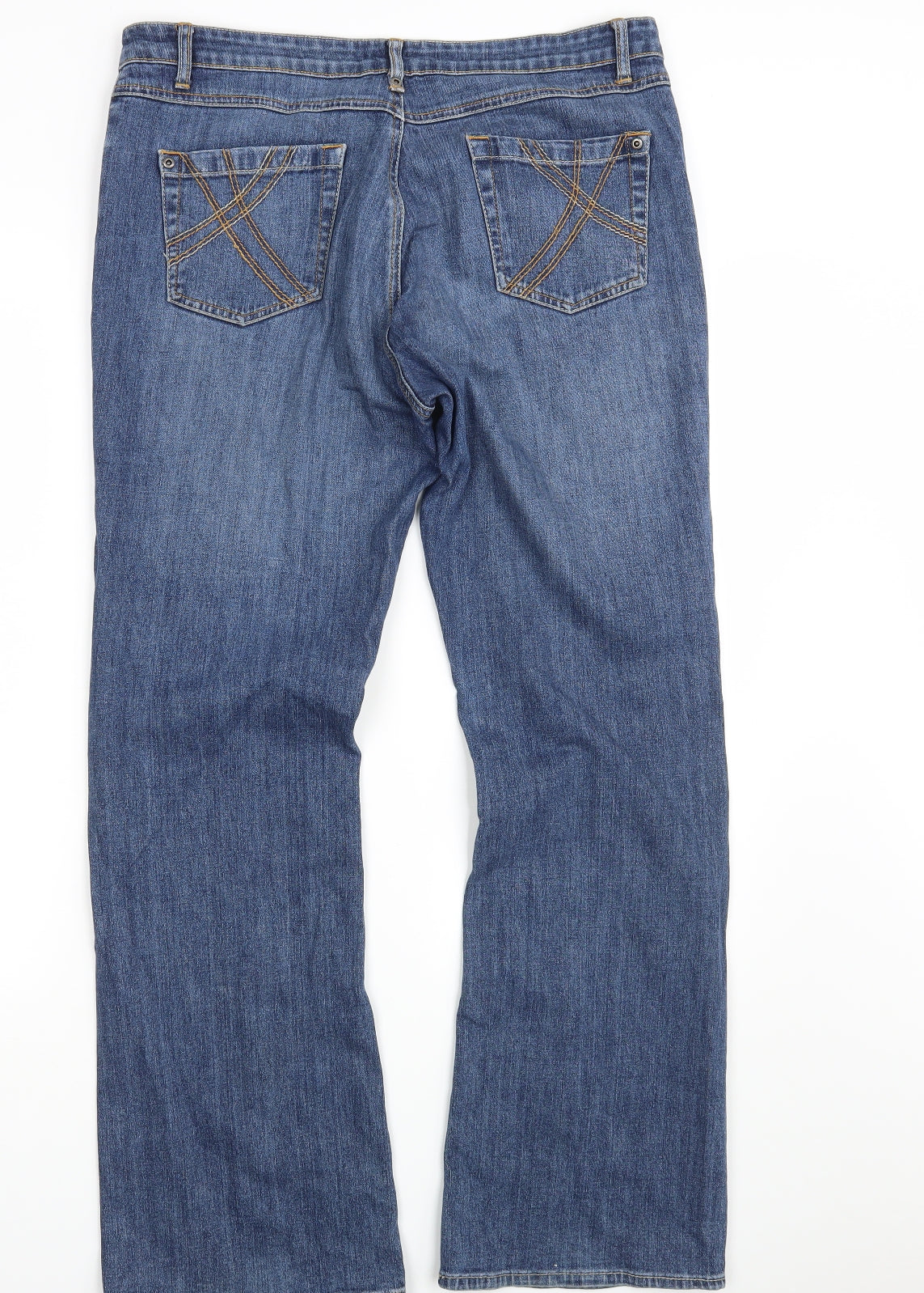 Matalan Womens Blue  Denim Bootcut Jeans Size 14 L30 in