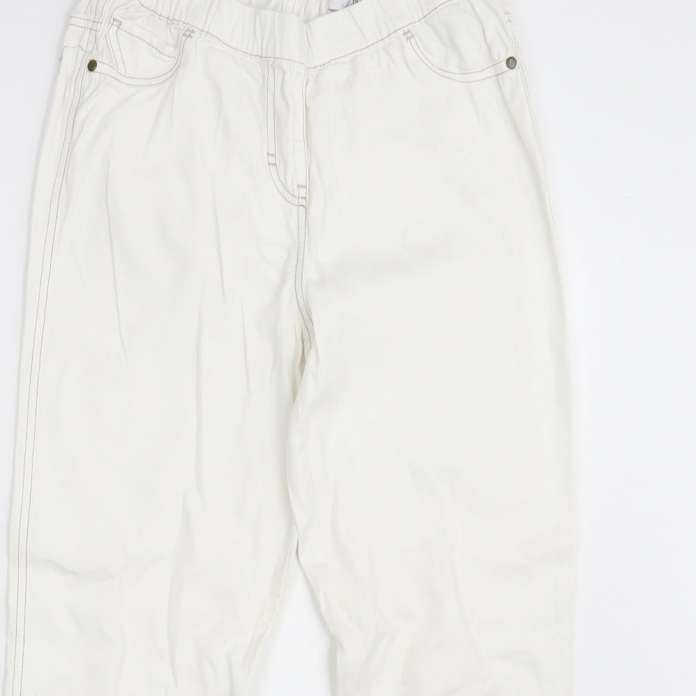 NEXT Womens Ivory  Denim Jegging Jeans Size 14 L26 in