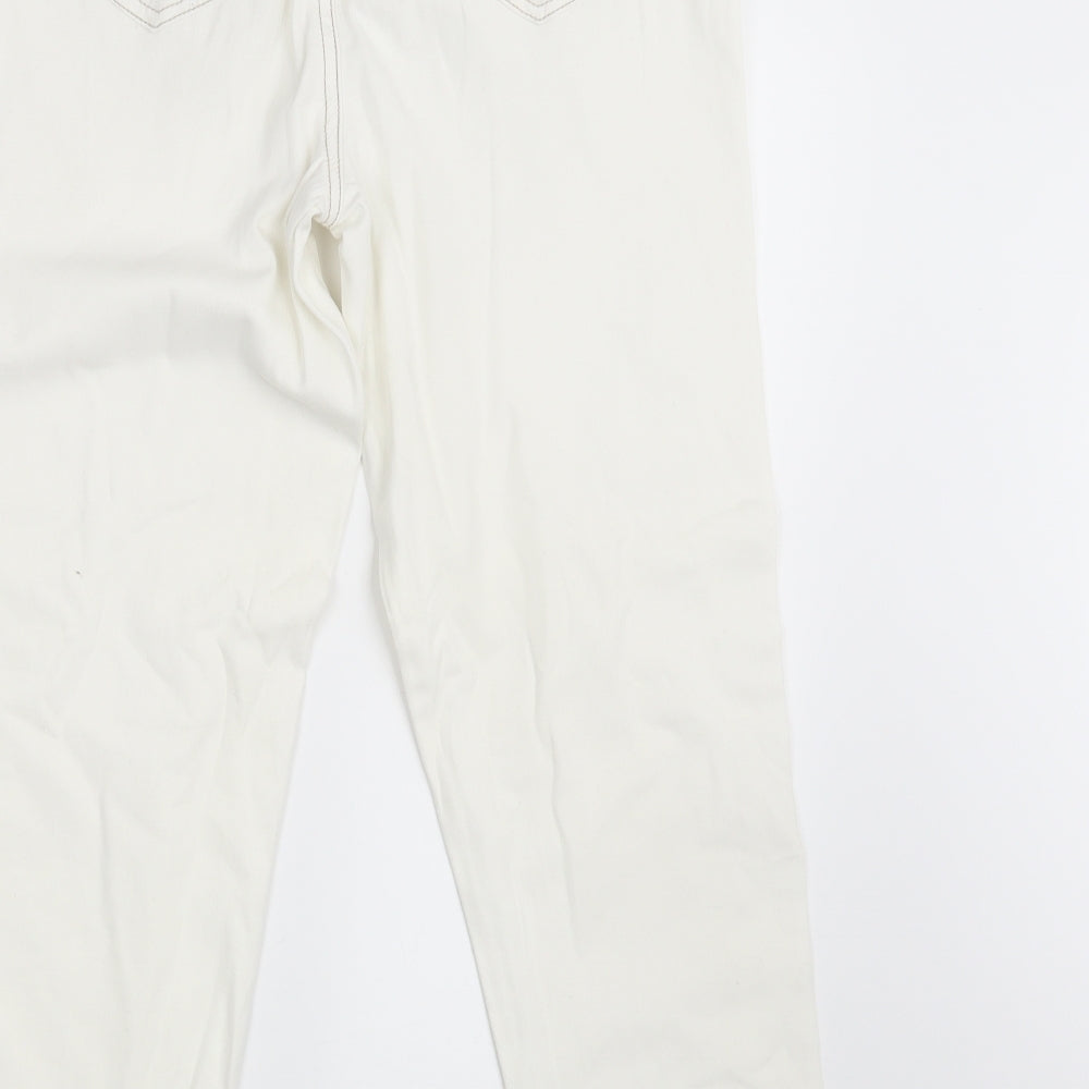 NEXT Womens Ivory  Denim Jegging Jeans Size 14 L26 in