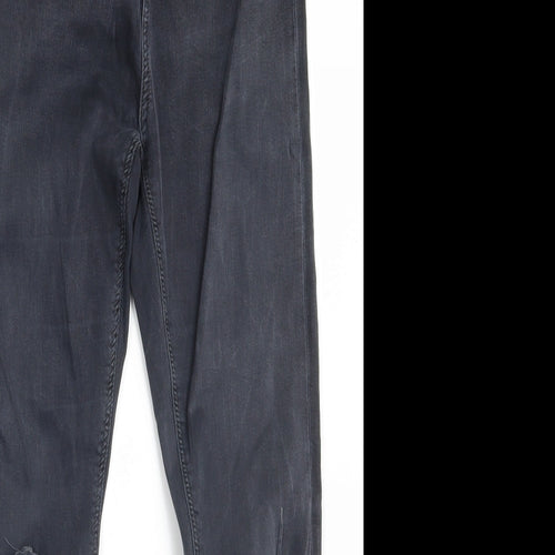 Topshop Womens Black  Denim Skinny Jeans Size 30 in L30 in