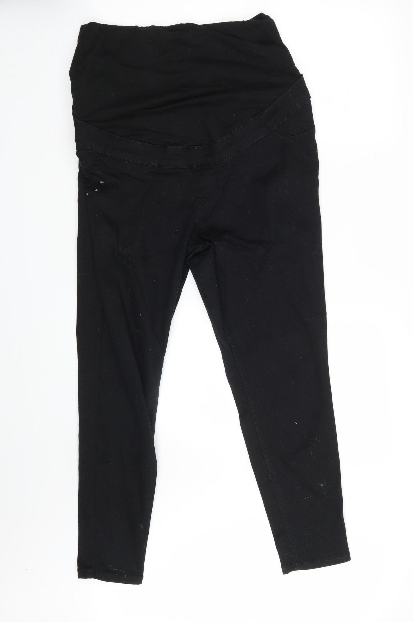New Look Womens Black  Denim Mom Jeans Size 14 L25 in