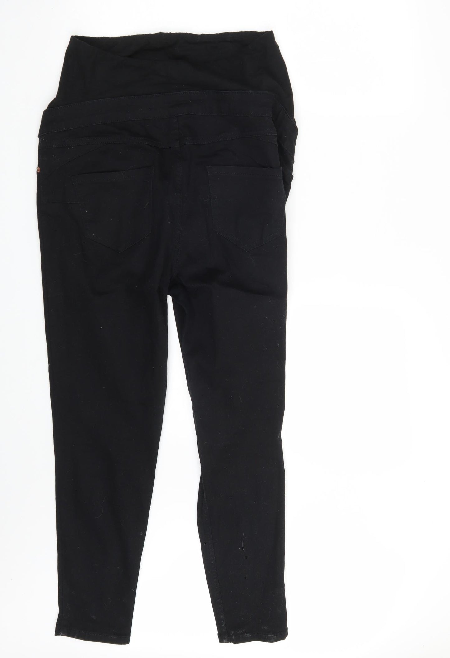 New Look Womens Black  Denim Mom Jeans Size 14 L25 in
