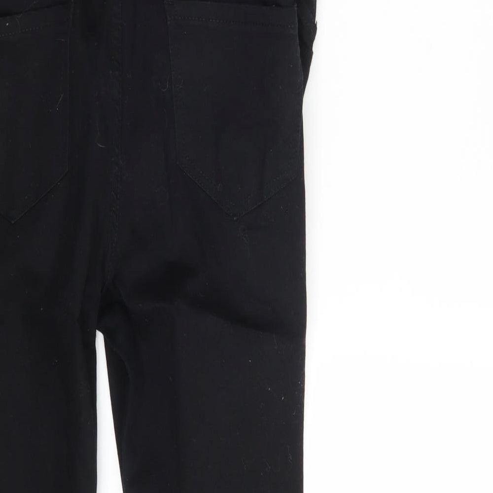 New Look Womens Black  Denim Mom Jeans Size 14 L25 in
