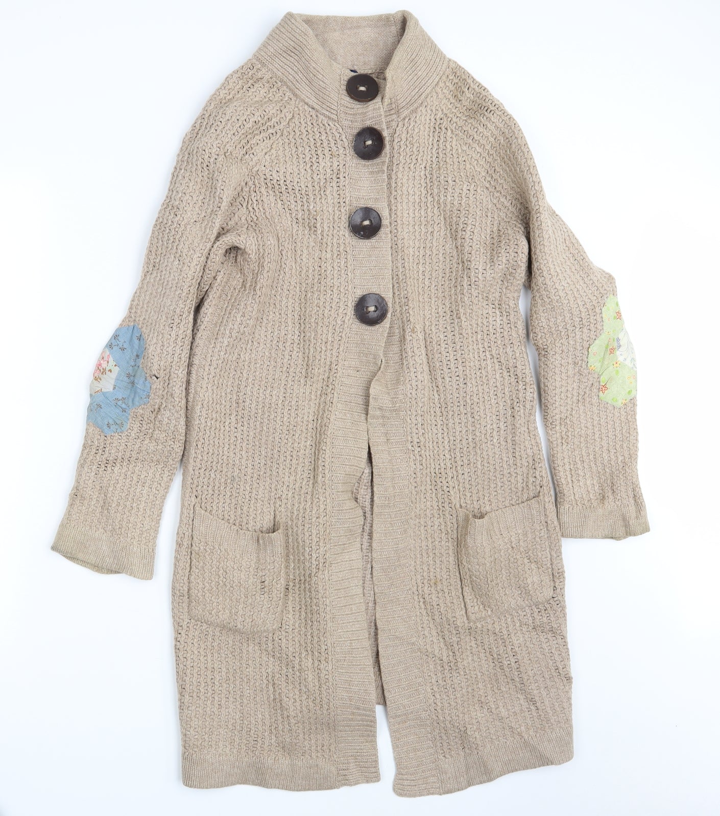 Boden Womens Beige  Knit Cardigan Jumper Size 10