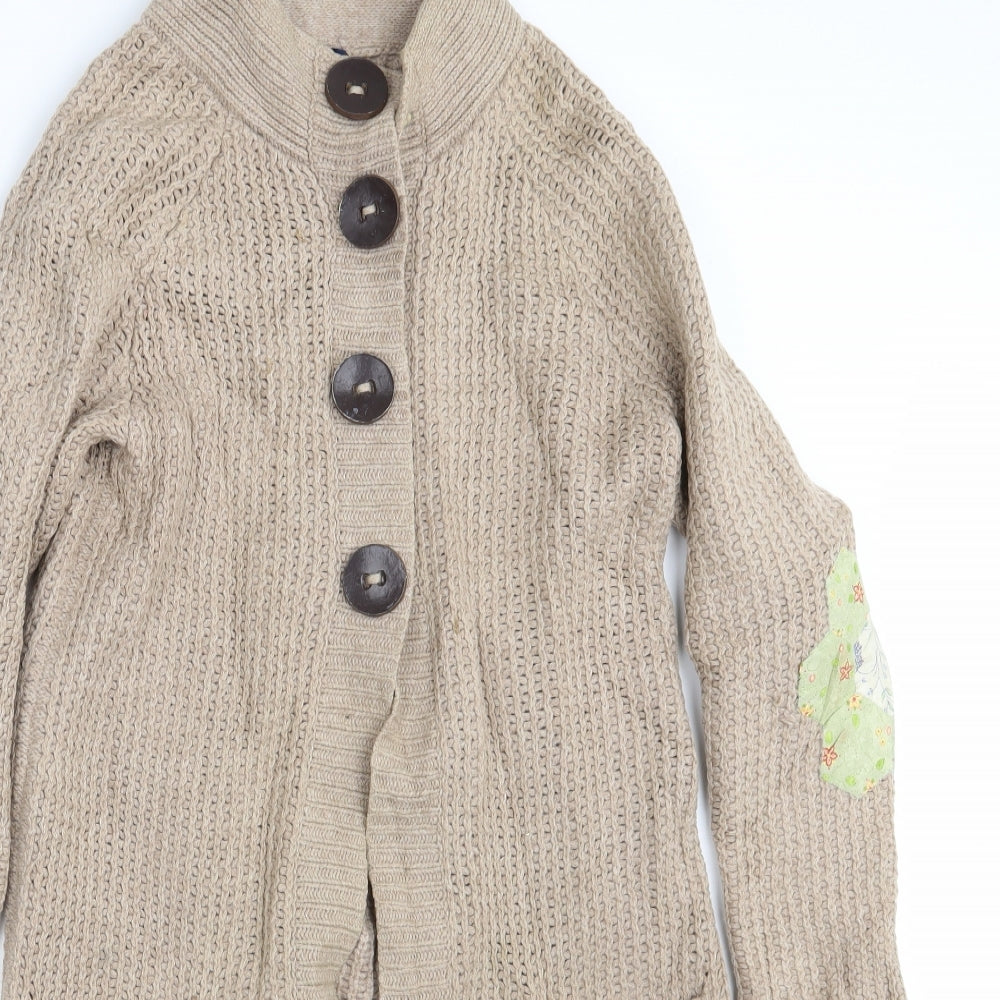 Boden Womens Beige  Knit Cardigan Jumper Size 10