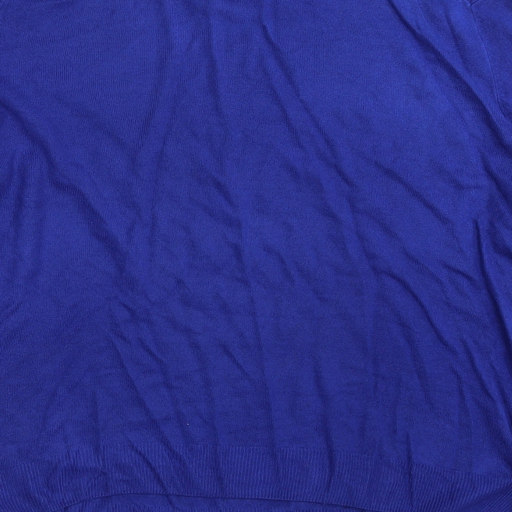 F&F Mens Blue  Knit Pullover Sweatshirt Size 2XL