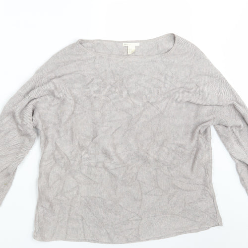 H&M Womens Purple  Knit Pullover Jumper Size M
