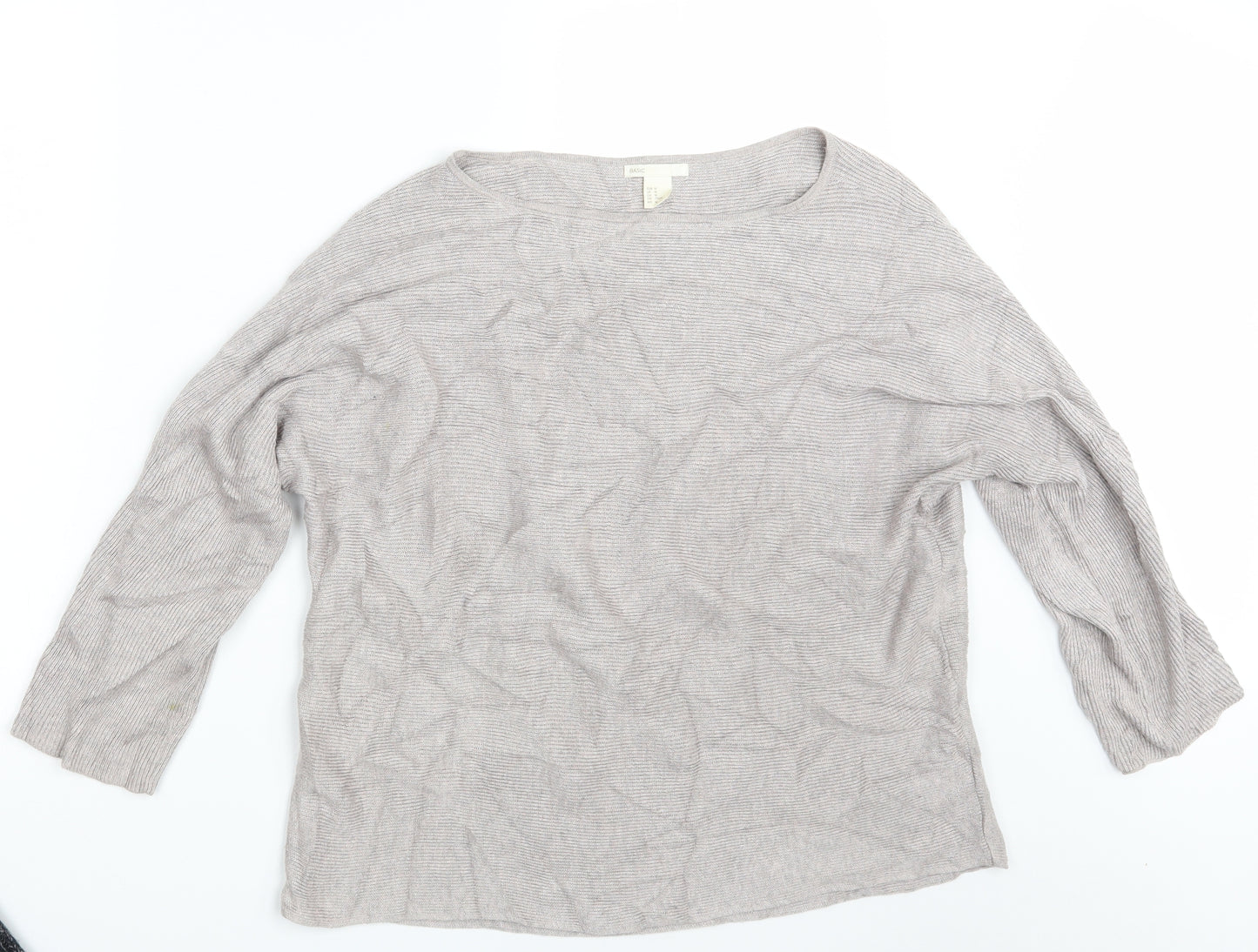 H&M Womens Purple  Knit Pullover Jumper Size M