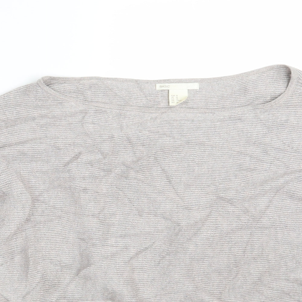 H&M Womens Purple  Knit Pullover Jumper Size M