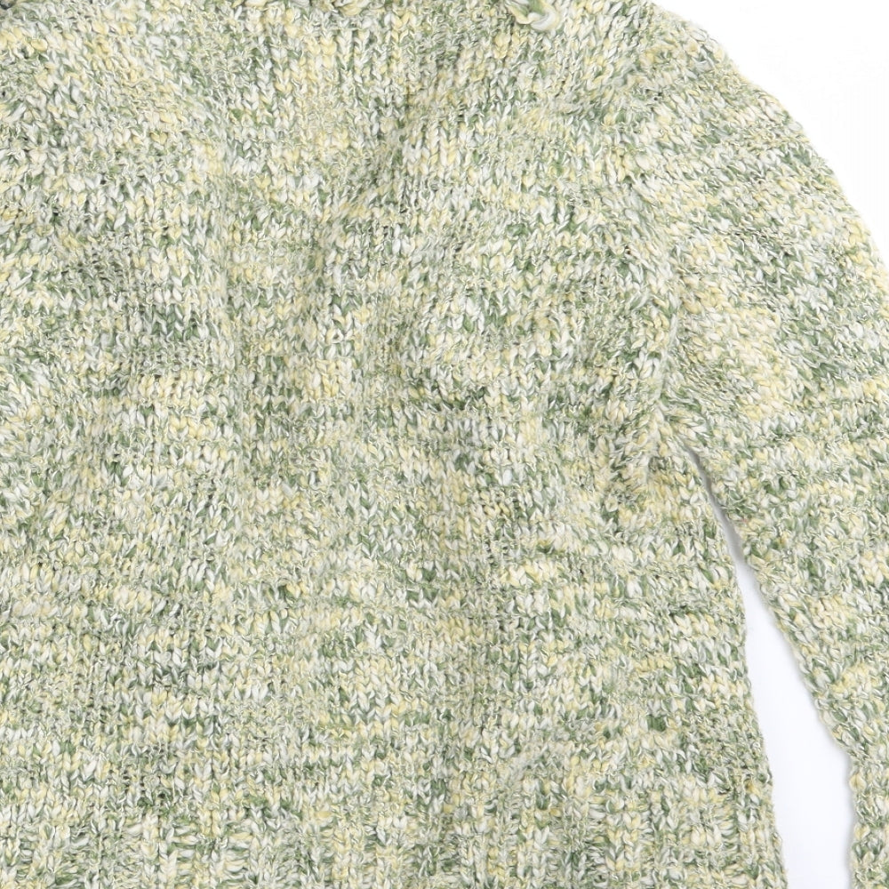 Kaliko Womens Green  Knit Wrap Jumper Size 8