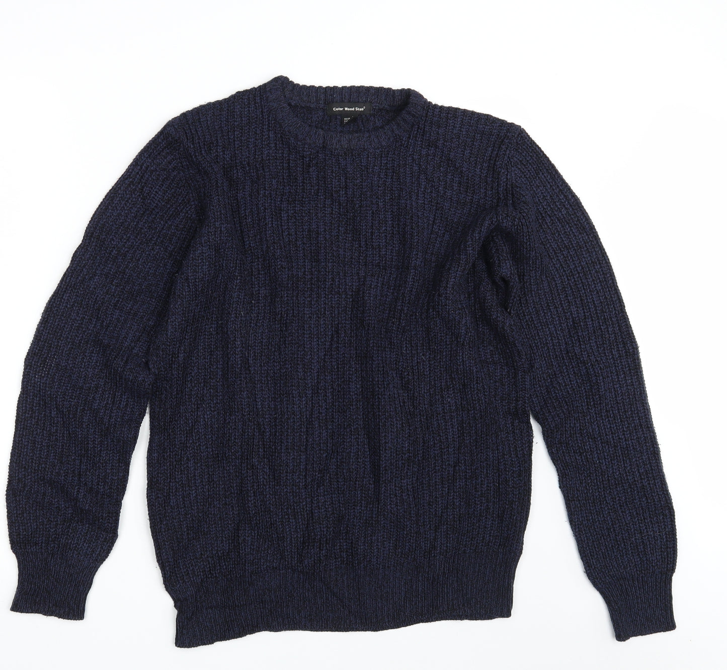 Cedar Wood State Mens Blue  Knit Pullover Jumper Size XL
