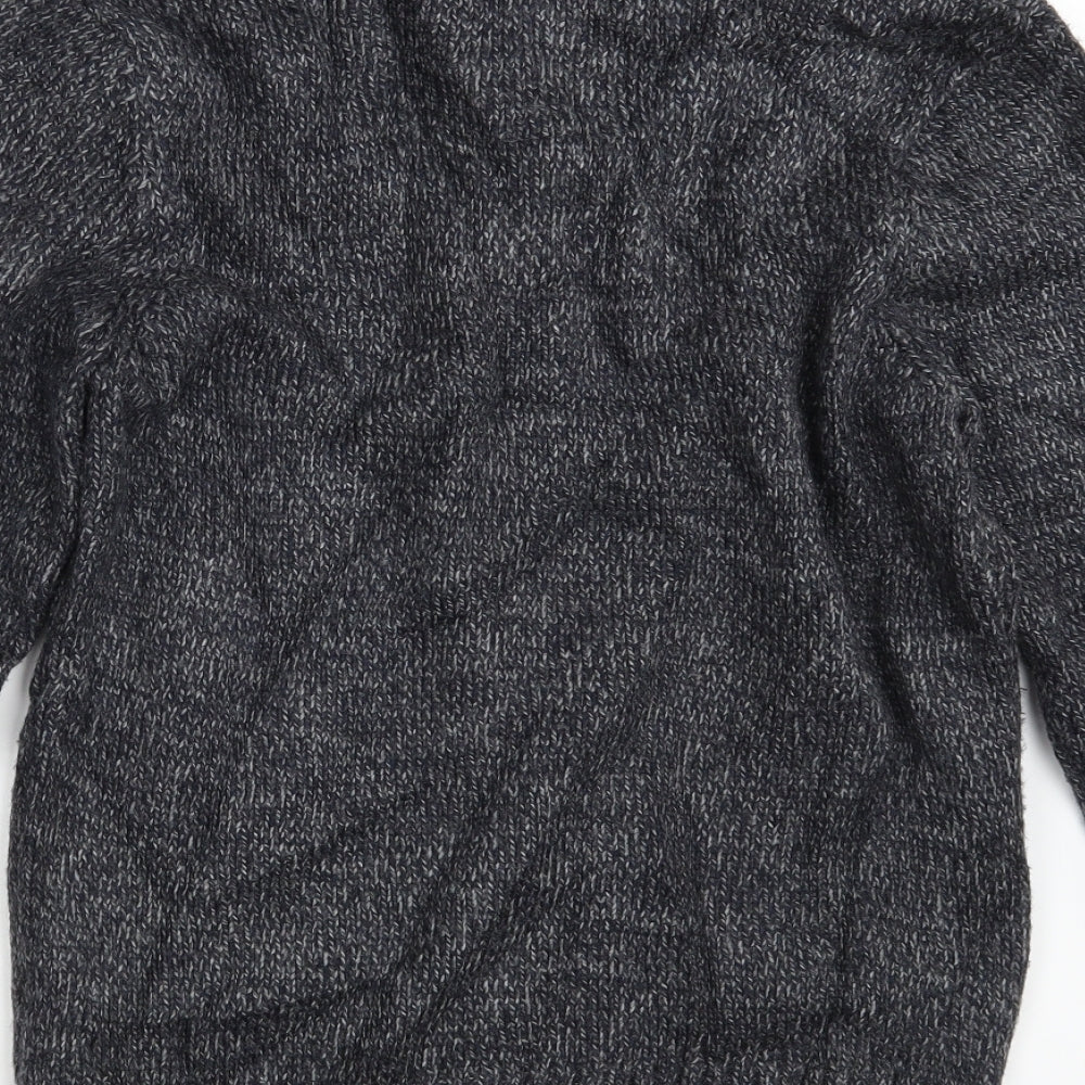 Superdry Mens Grey  Knit Pullover Jumper Size M