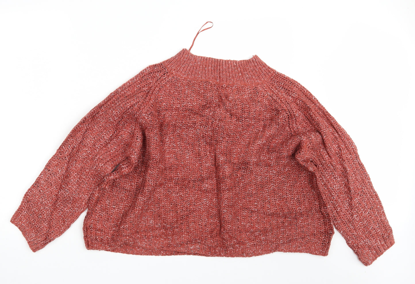 M&S Womens Orange  Knit Pullover Jumper Size M  - Cropped