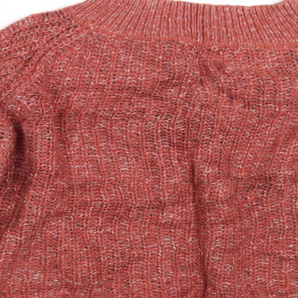 M&S Womens Orange  Knit Pullover Jumper Size M  - Cropped
