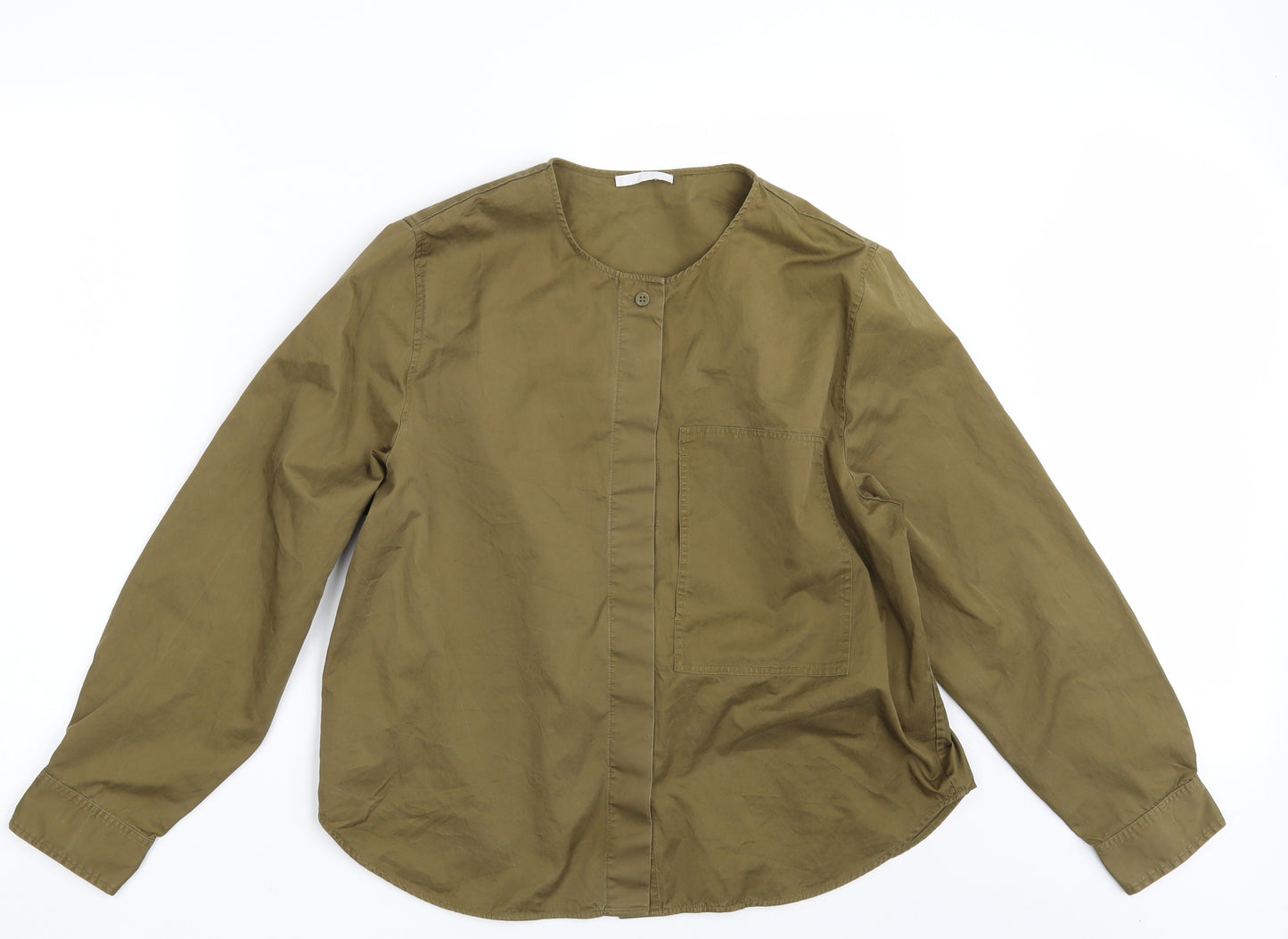 COS Womens Green   Basic Button-Up One Size