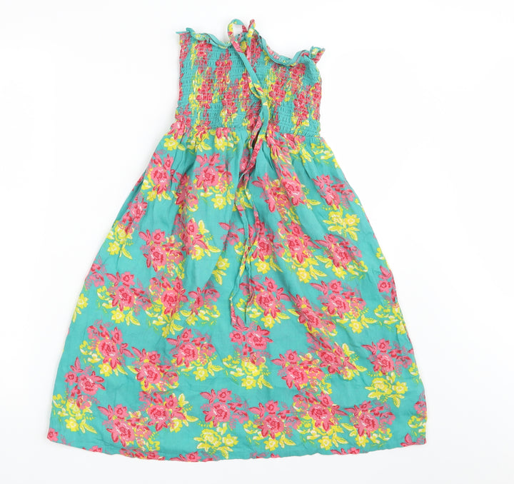 Peacocks Girls Green Floral  A-Line  Size S