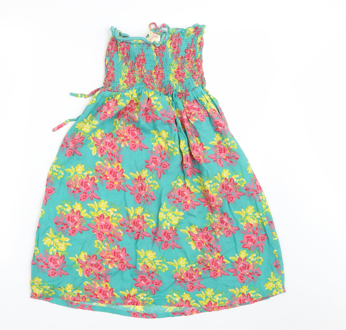 Peacocks Girls Green Floral  A-Line  Size S