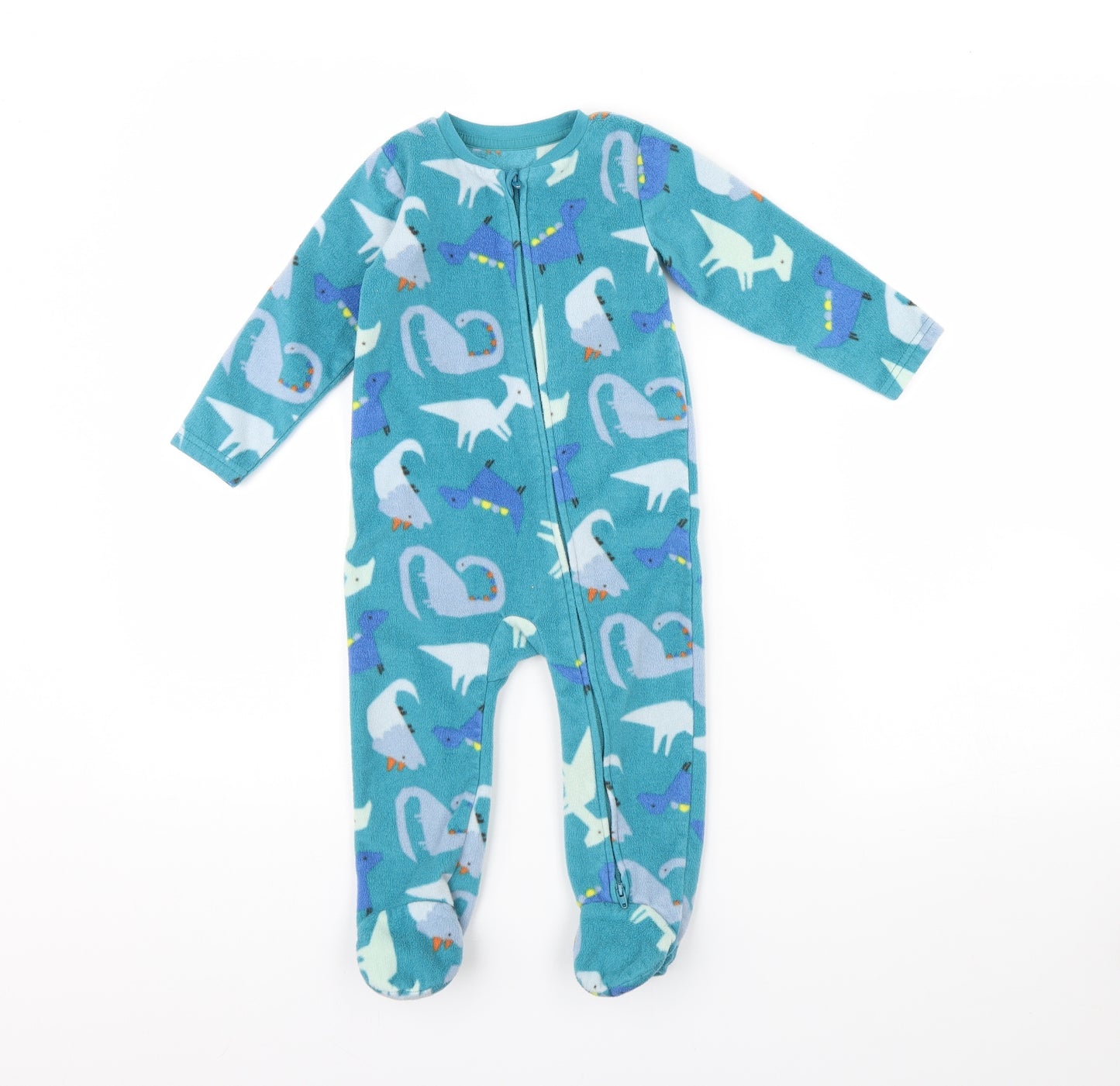 Nutmeg Girls Blue Animal Print  Cami One Piece Size 12-18 Months