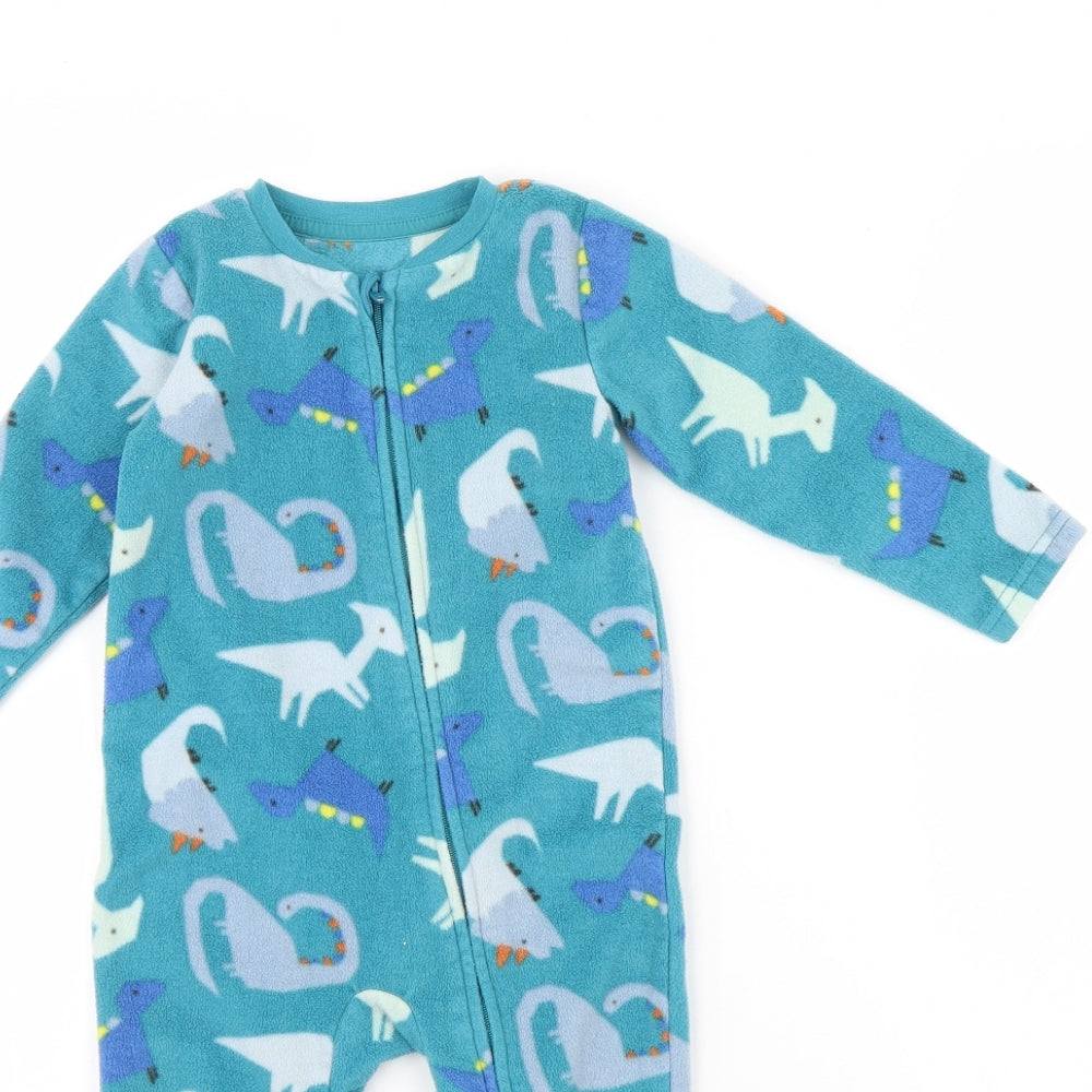 Nutmeg Girls Blue Animal Print  Cami One Piece Size 12-18 Months