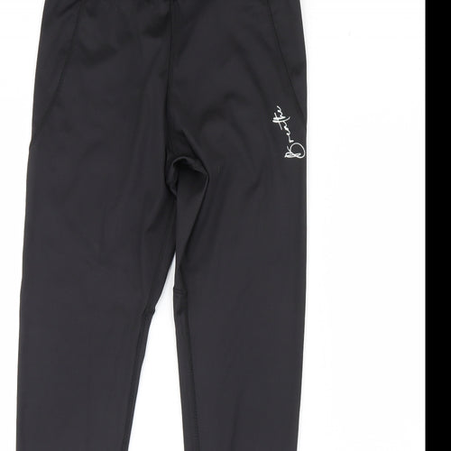 Workout Womens Black   Capri Leggings Size M L29 in