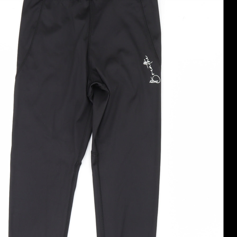 Workout Womens Black   Capri Leggings Size M L29 in