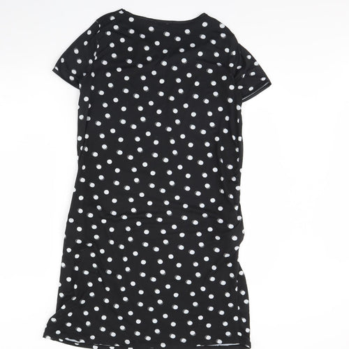 Paraphrase Womens Black Polka Dot  Mini  Size S