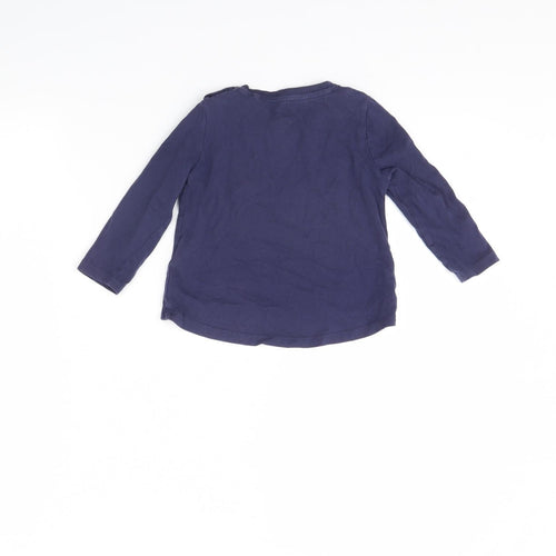 Lulipu Girls Blue   Basic T-Shirt Size 12 Months