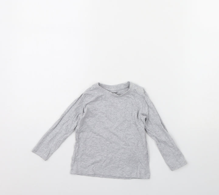 Lulipu Baby Grey   Basic T-Shirt Size 12 Months