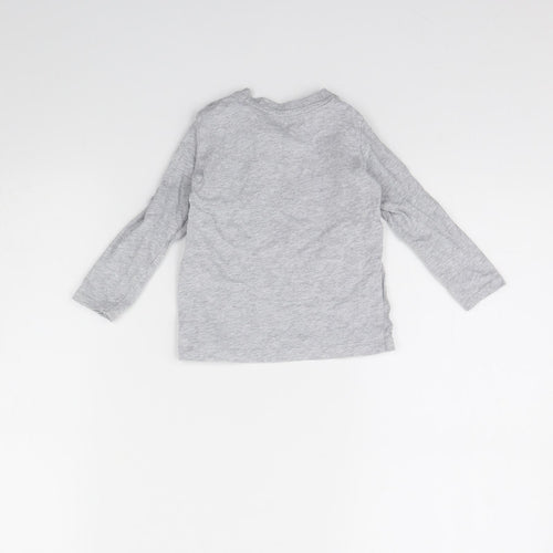 Lulipu Baby Grey   Basic T-Shirt Size 12 Months