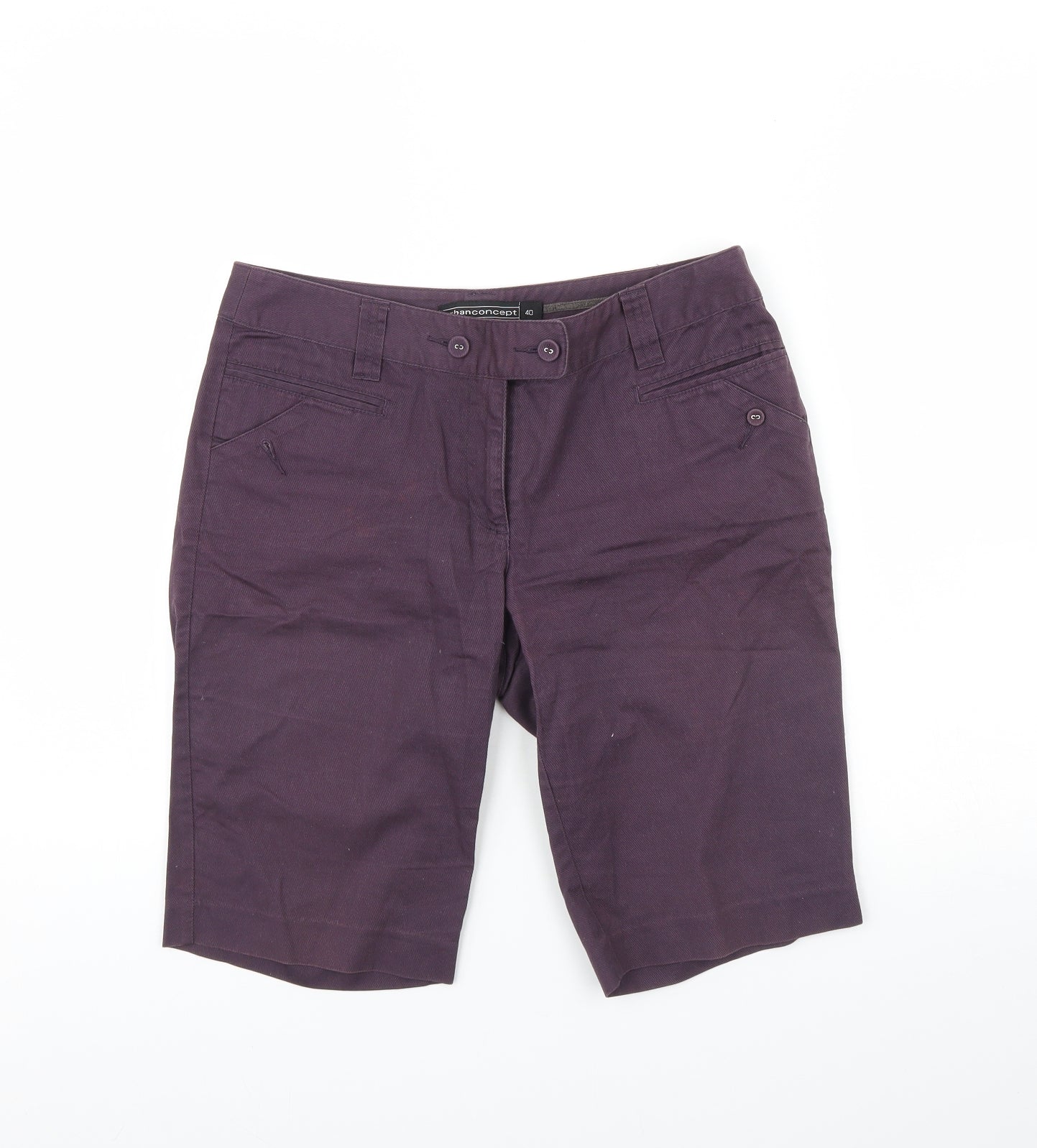 URBAN CONCEPT Mens Purple   Chino Shorts Size 40