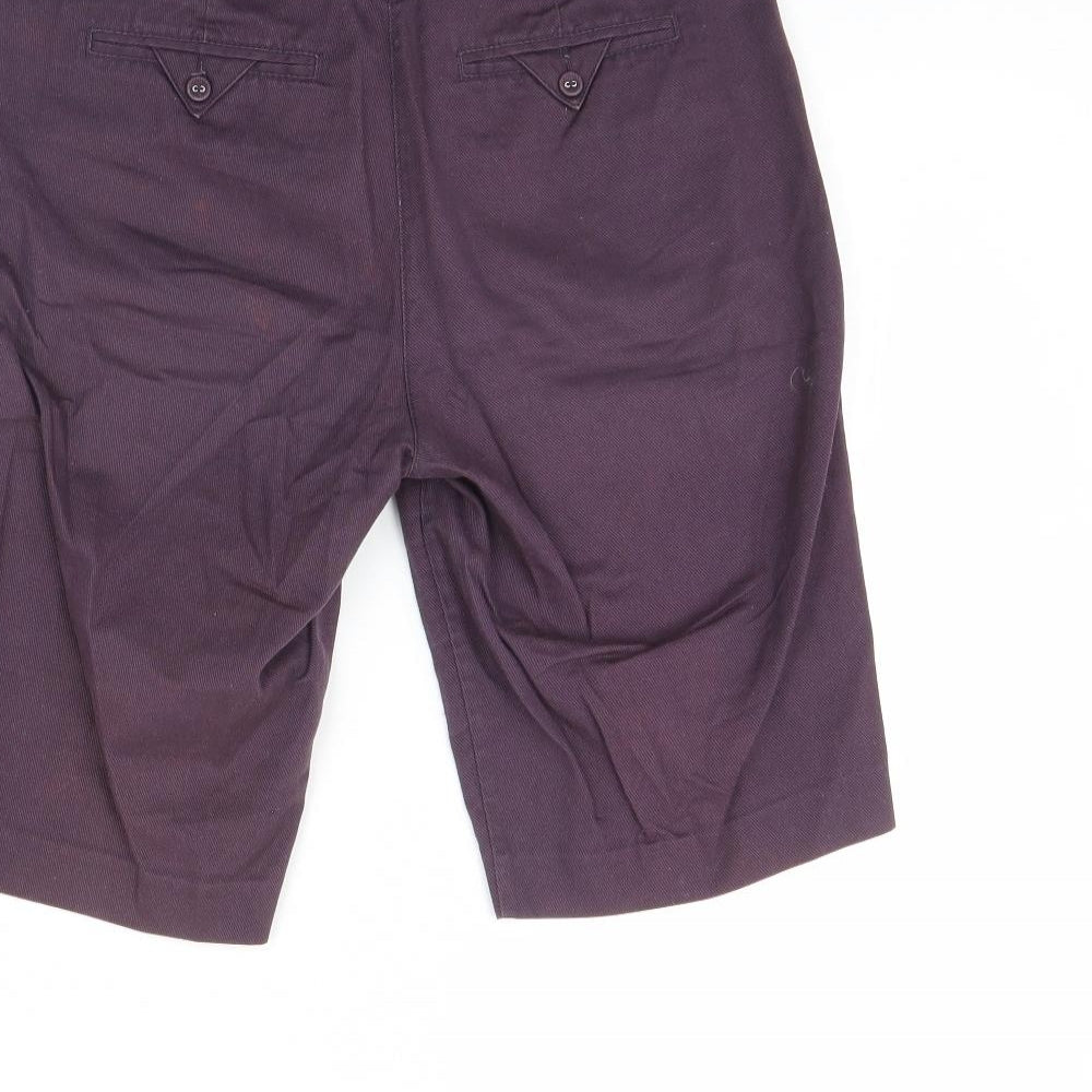 URBAN CONCEPT Mens Purple   Chino Shorts Size 40
