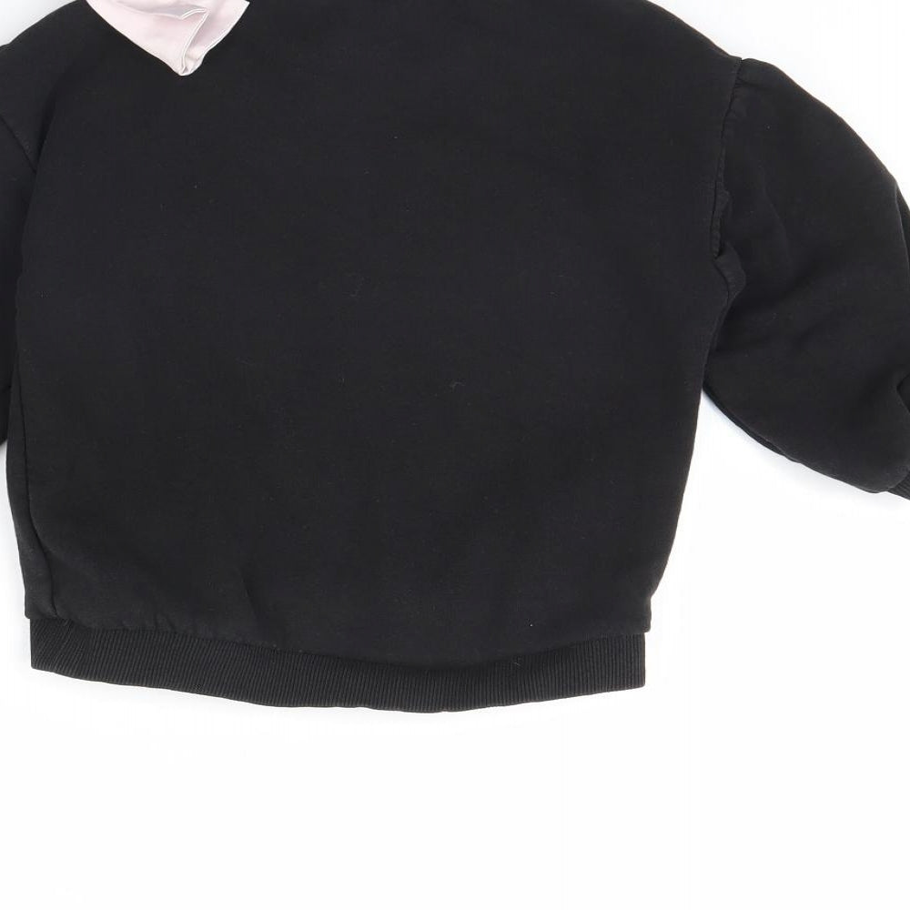 River Island Girls Black   Pullover Jumper Size 4 Years  - Princess