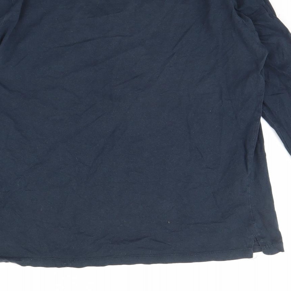 Love To Lounge Womens Blue Solid  Cami Pyjama Top Size M