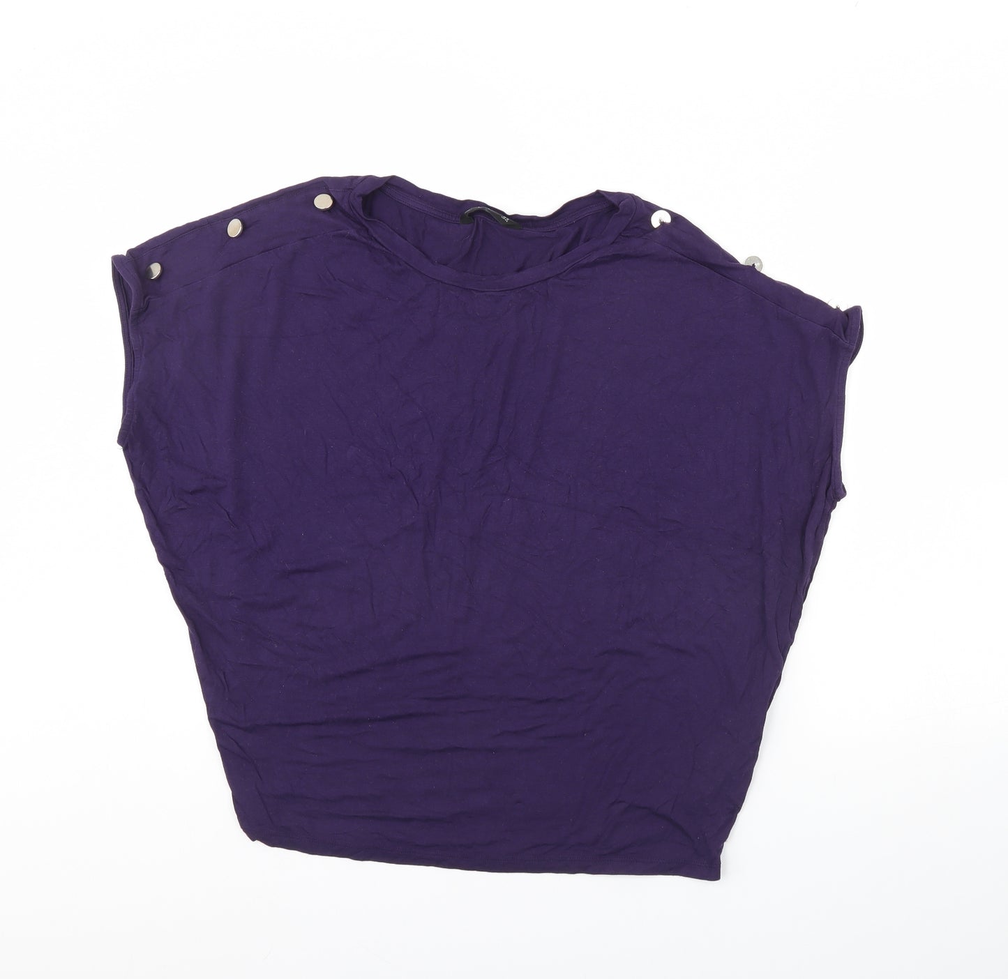 F&F Womens Purple   Basic Blouse Size 14