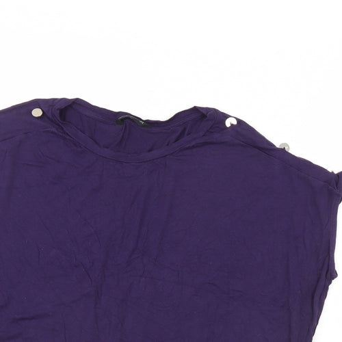 F&F Womens Purple   Basic Blouse Size 14