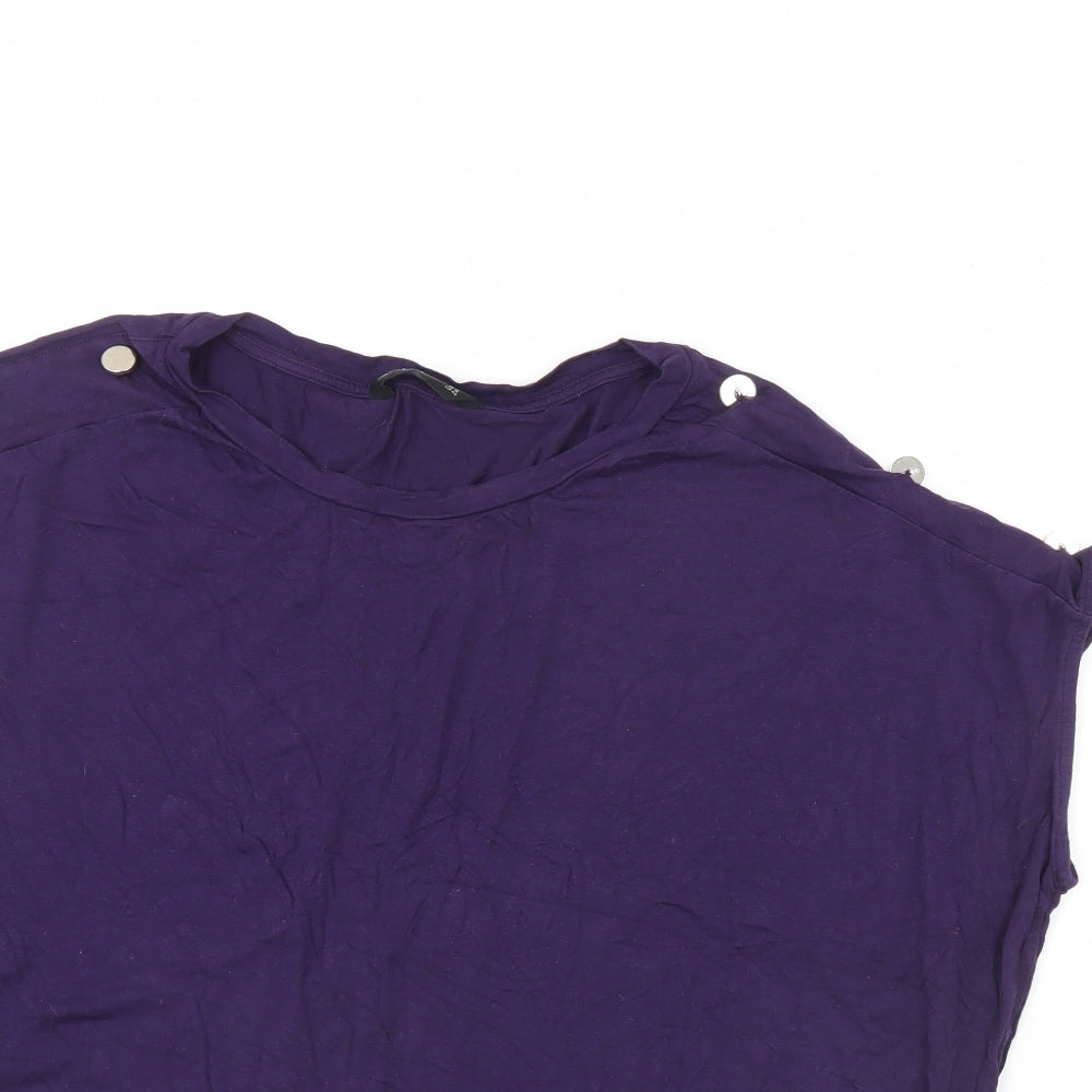 F&F Womens Purple   Basic Blouse Size 14