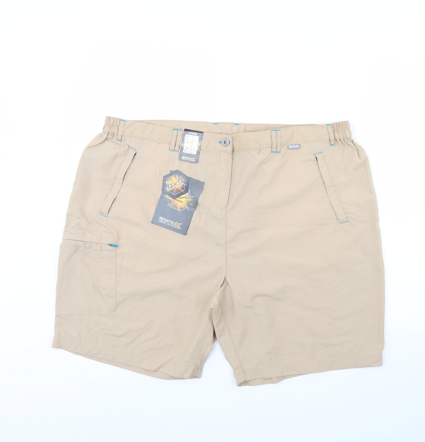Regatta Womens Beige   Skimmer Shorts Size 20