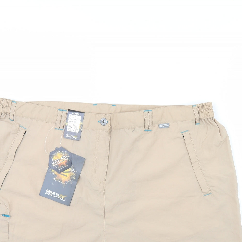 Regatta Womens Beige   Skimmer Shorts Size 20