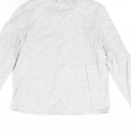 M&s Girls Grey   Basic T-Shirt Size 6 Years