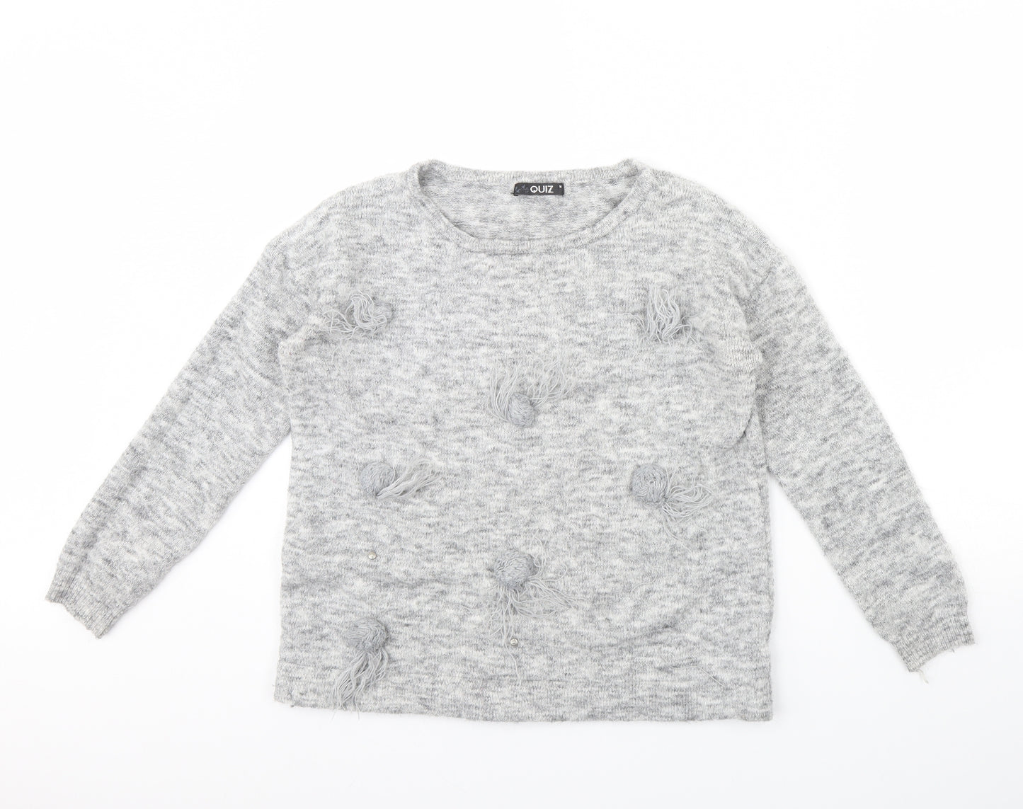 Quiz Womens Grey   Pullover Jumper Size M