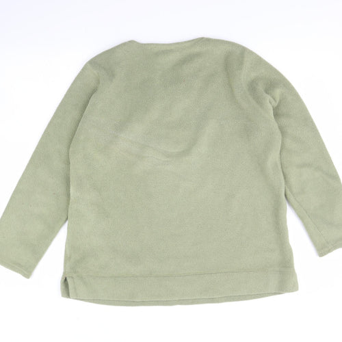 PSL Womens Green  Fleece Pullover Jumper Size 14