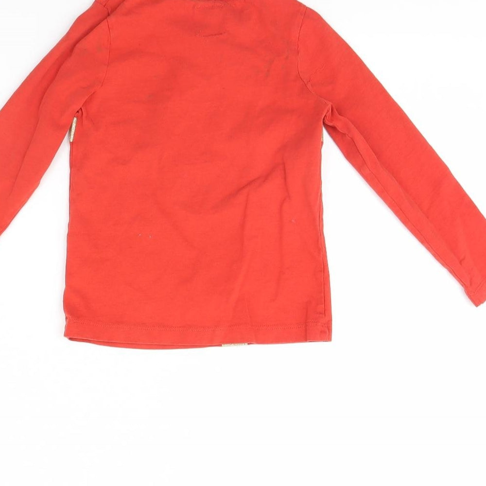 George Boys Red   Basic T-Shirt Size 4 Years  - Christmas