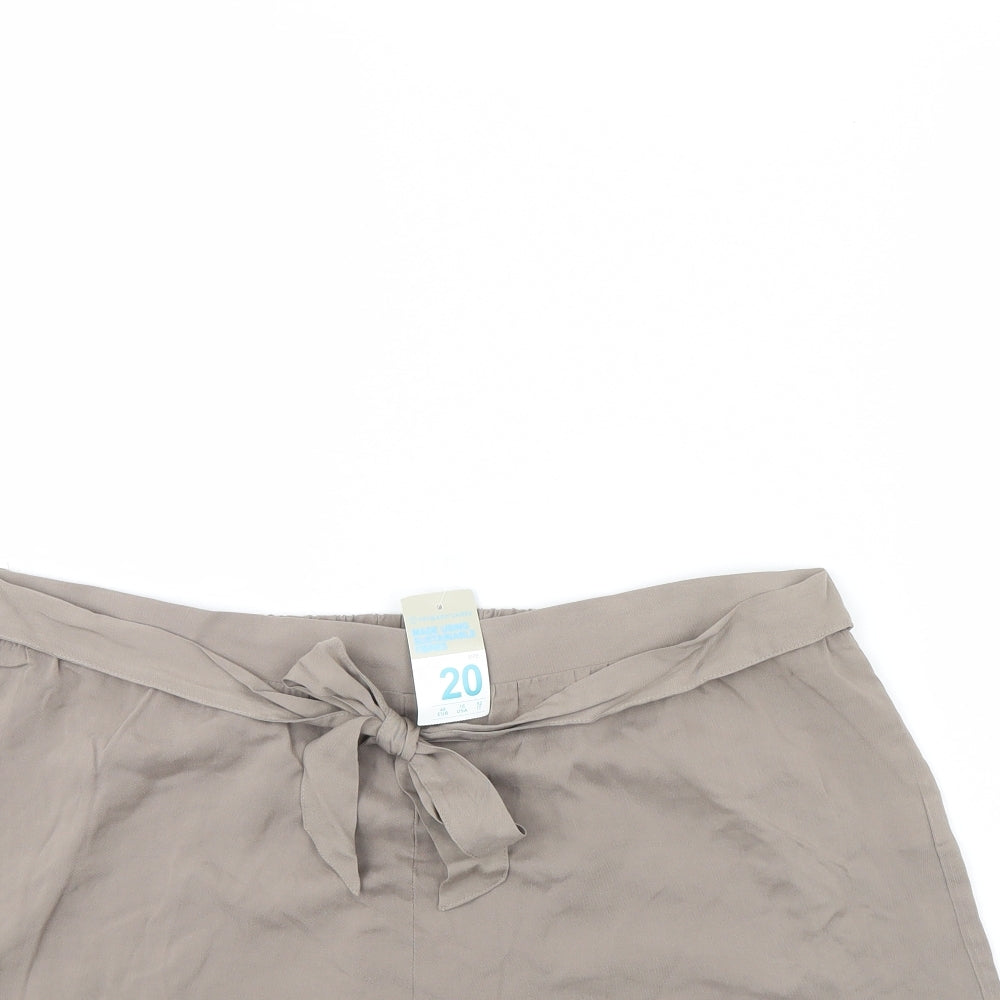 Primark Womens Beige   Culotte Shorts Size 20