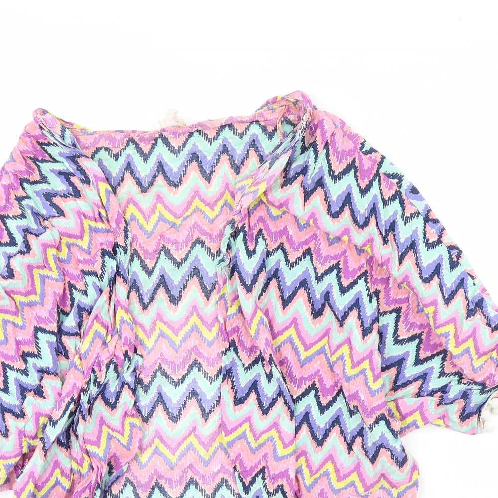 Papaya Womens Multicoloured Herringbone  Jacket  Size S  - Holiday